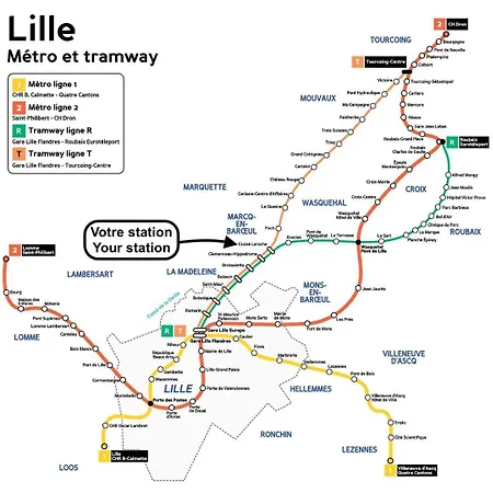 شقة Charming 2-bedroom At Croise Laroche *